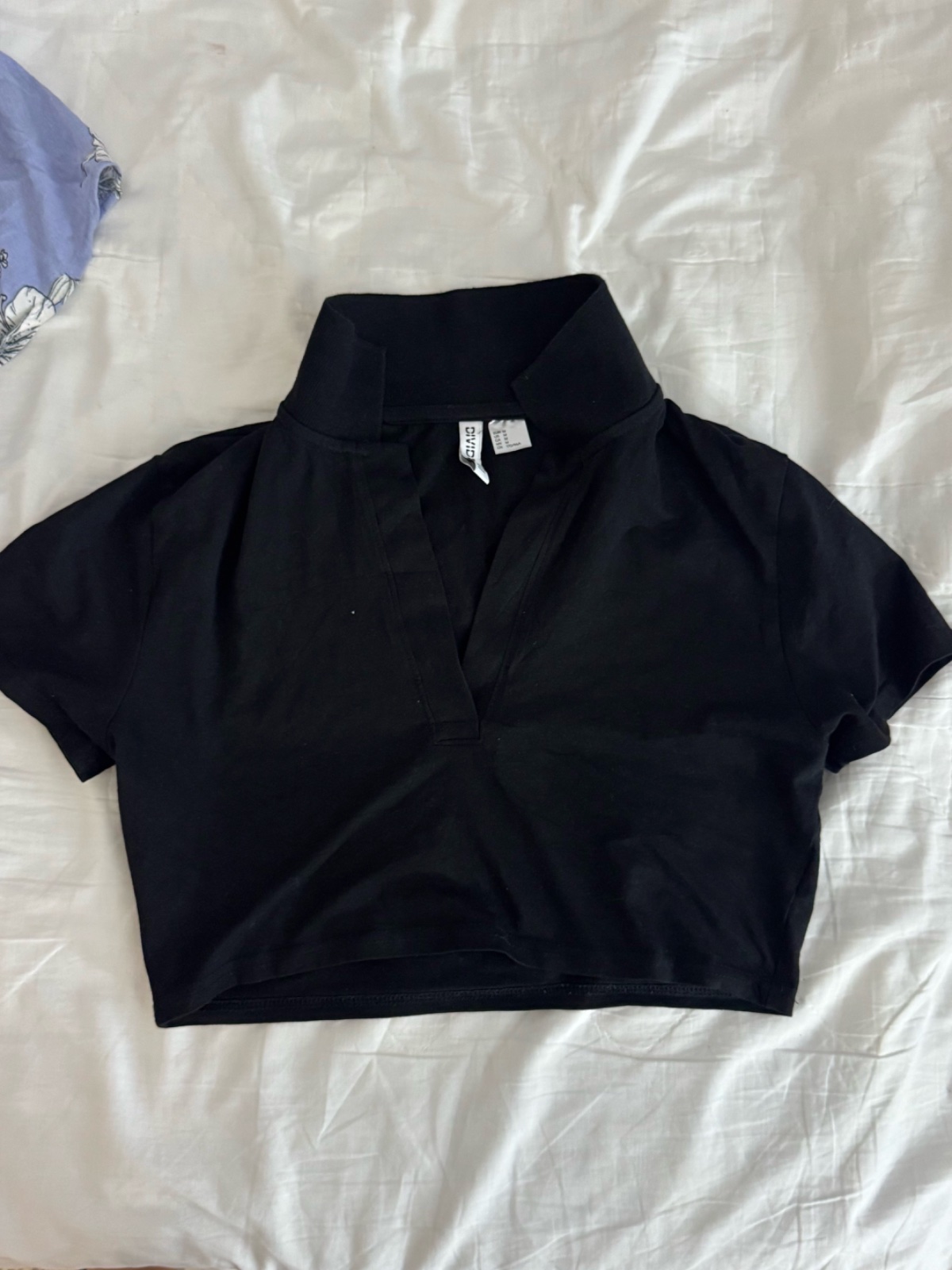 Crop top noir taille S/xs