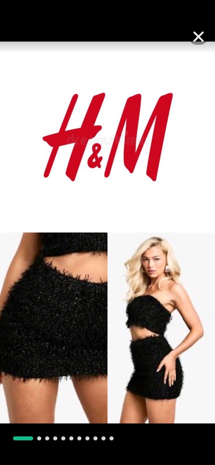 Jupe h&m taille 36/s bling bling