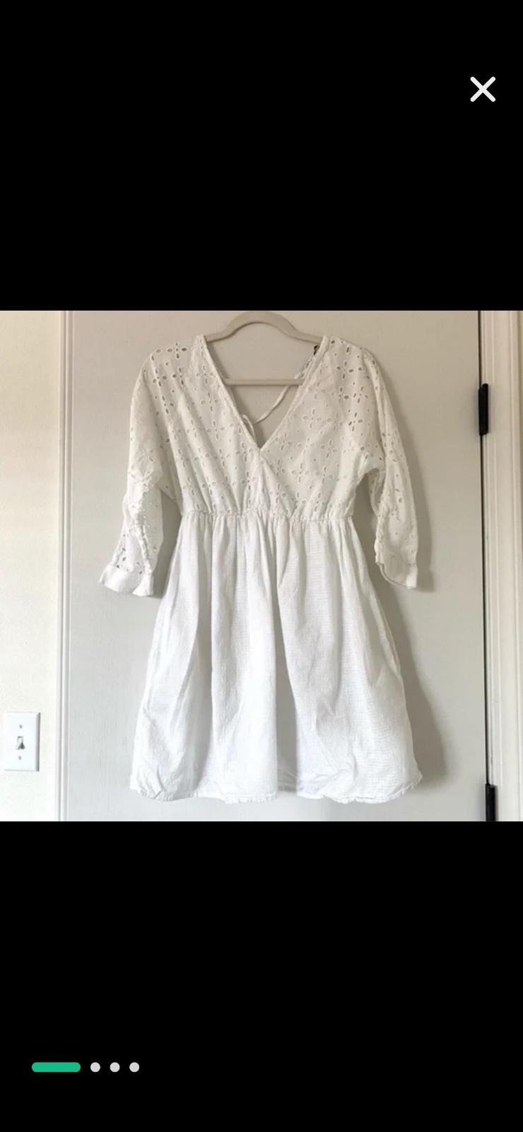 Robe blanche zara taille s