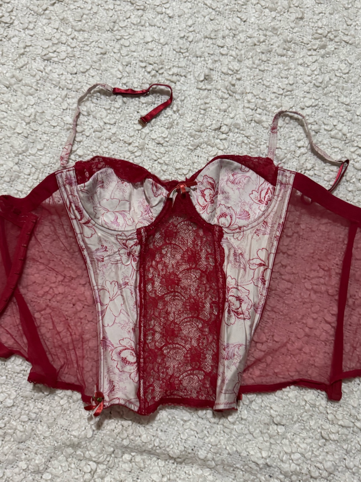 Corset rouge taille S M