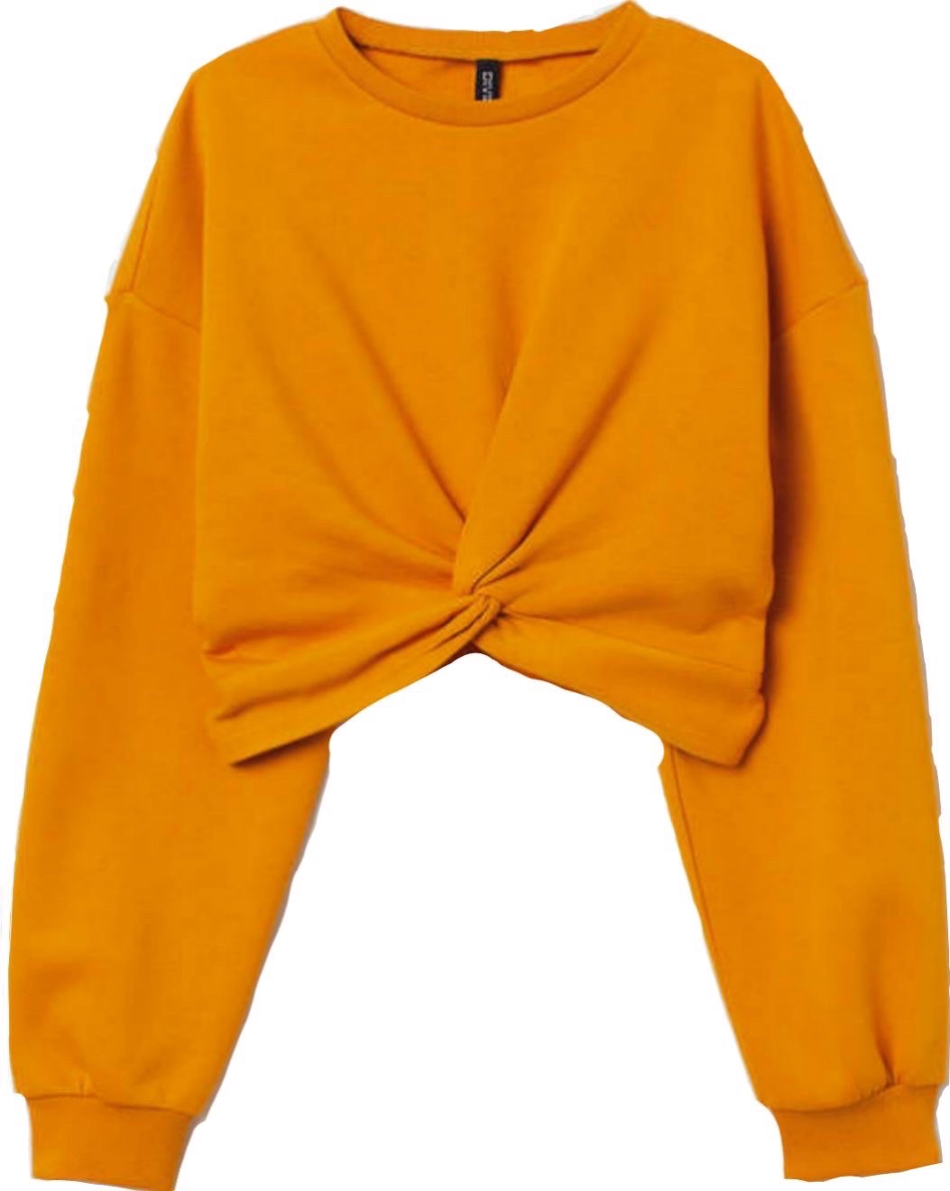 Pull jaune sur taille