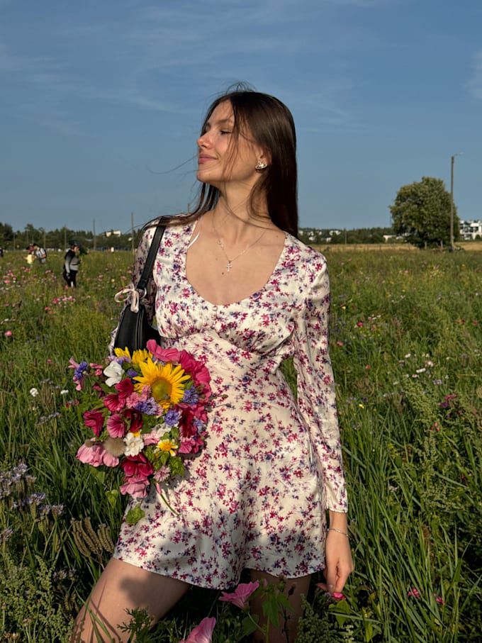 Robe Zara effet satiné 