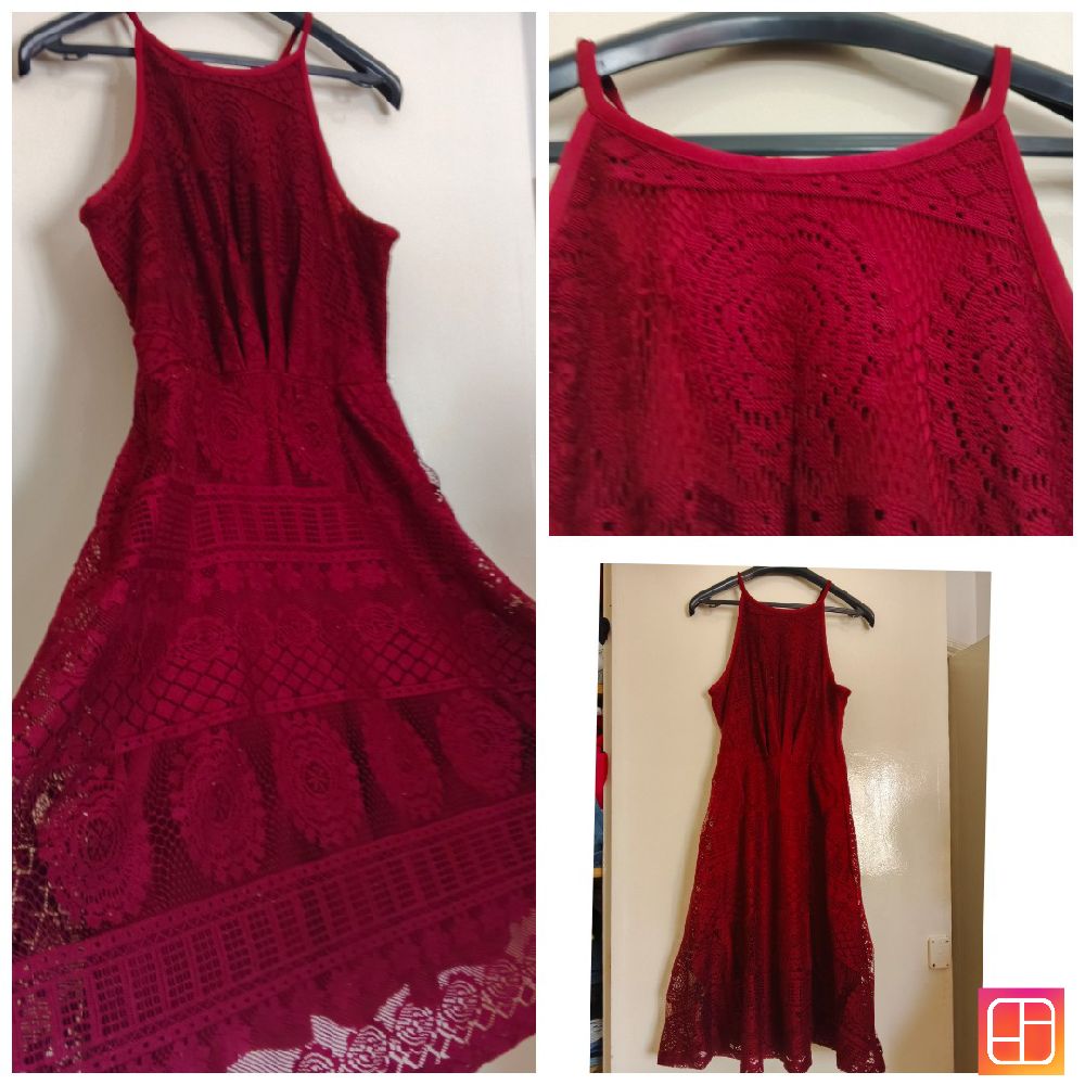 Robe rouge bordeaux taille s/M