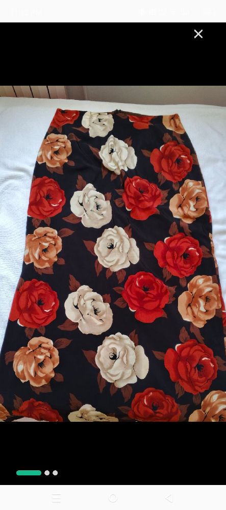 🛑🛑 promo 🥰 Jupe fleurie Maxi doubleur 9merya tour de taille 80cm et longeur 100cm yaser mezyan 💗💗💗💗💖💗💗💖💗💗💖🌸🌸🌸