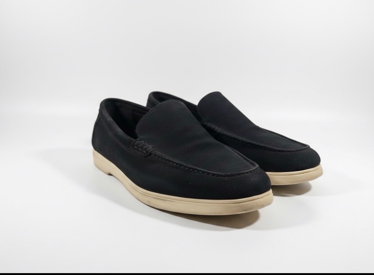     ZARA bleu marine Slip-On Loafers – Size 45