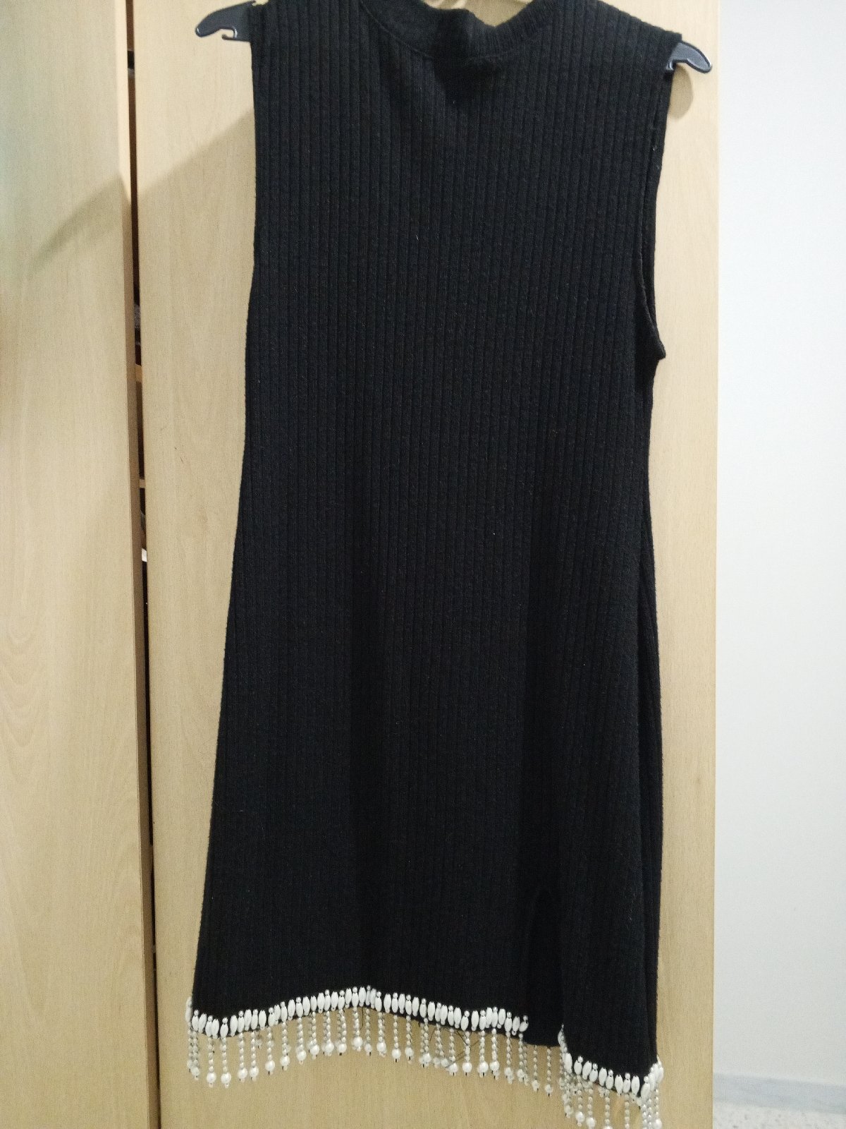 Zara black soft mini dress