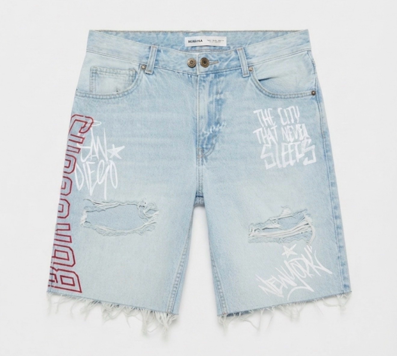 Short en jean Bershka