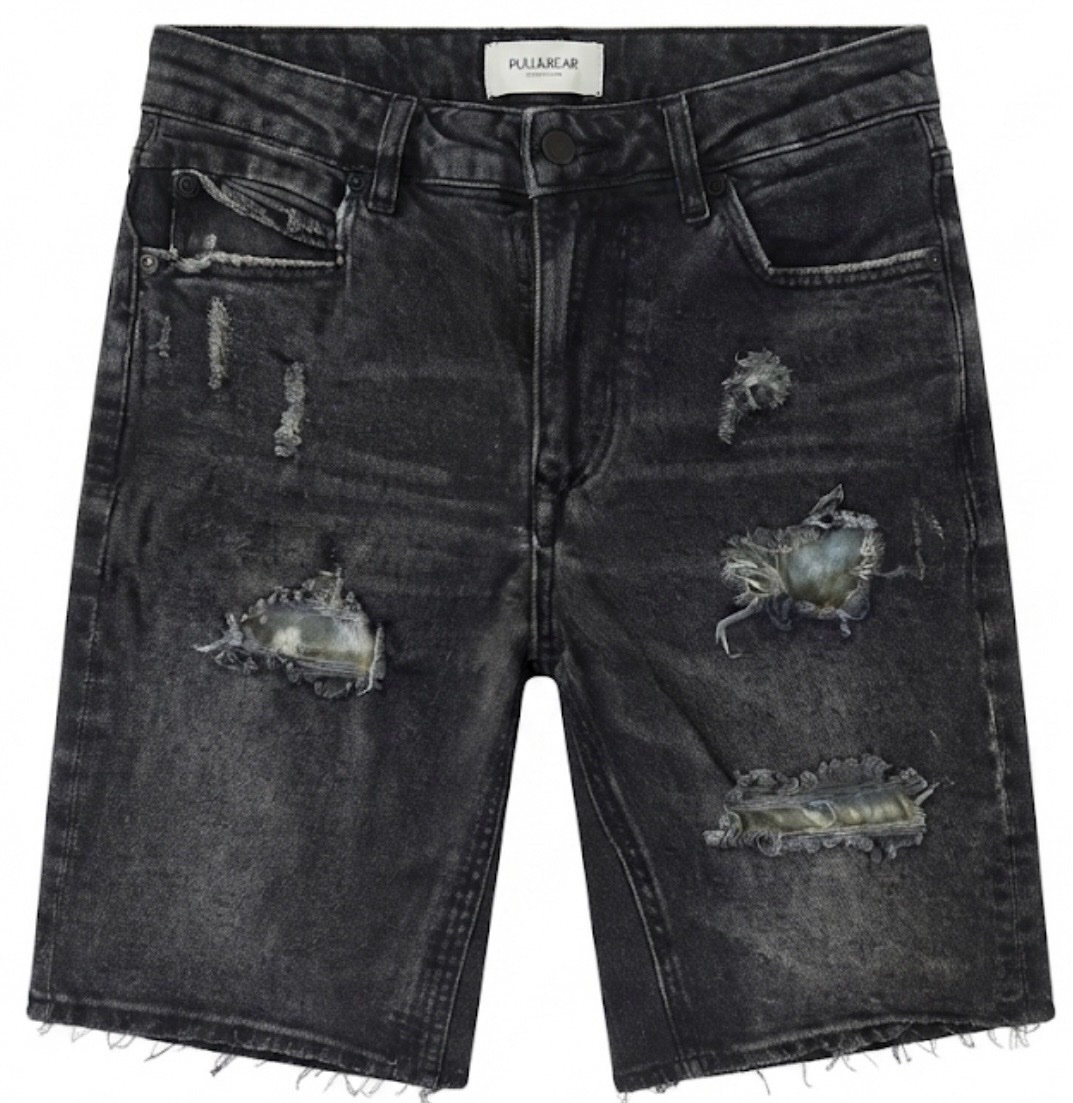 Short en jean noir