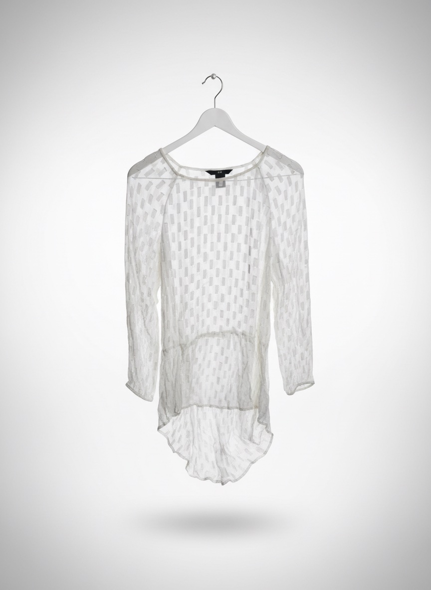 Chemise chic brillante blàcje un peu doree 