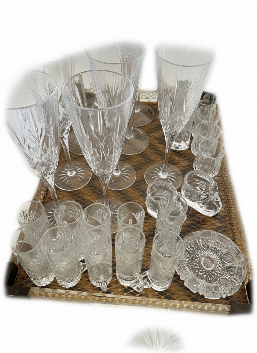 Lot en cristal 