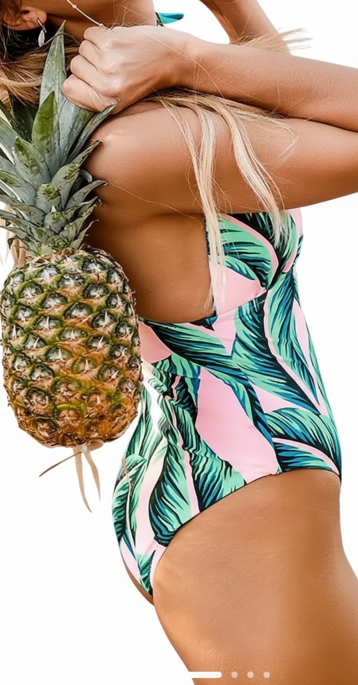 Maillot une piece tropiques 