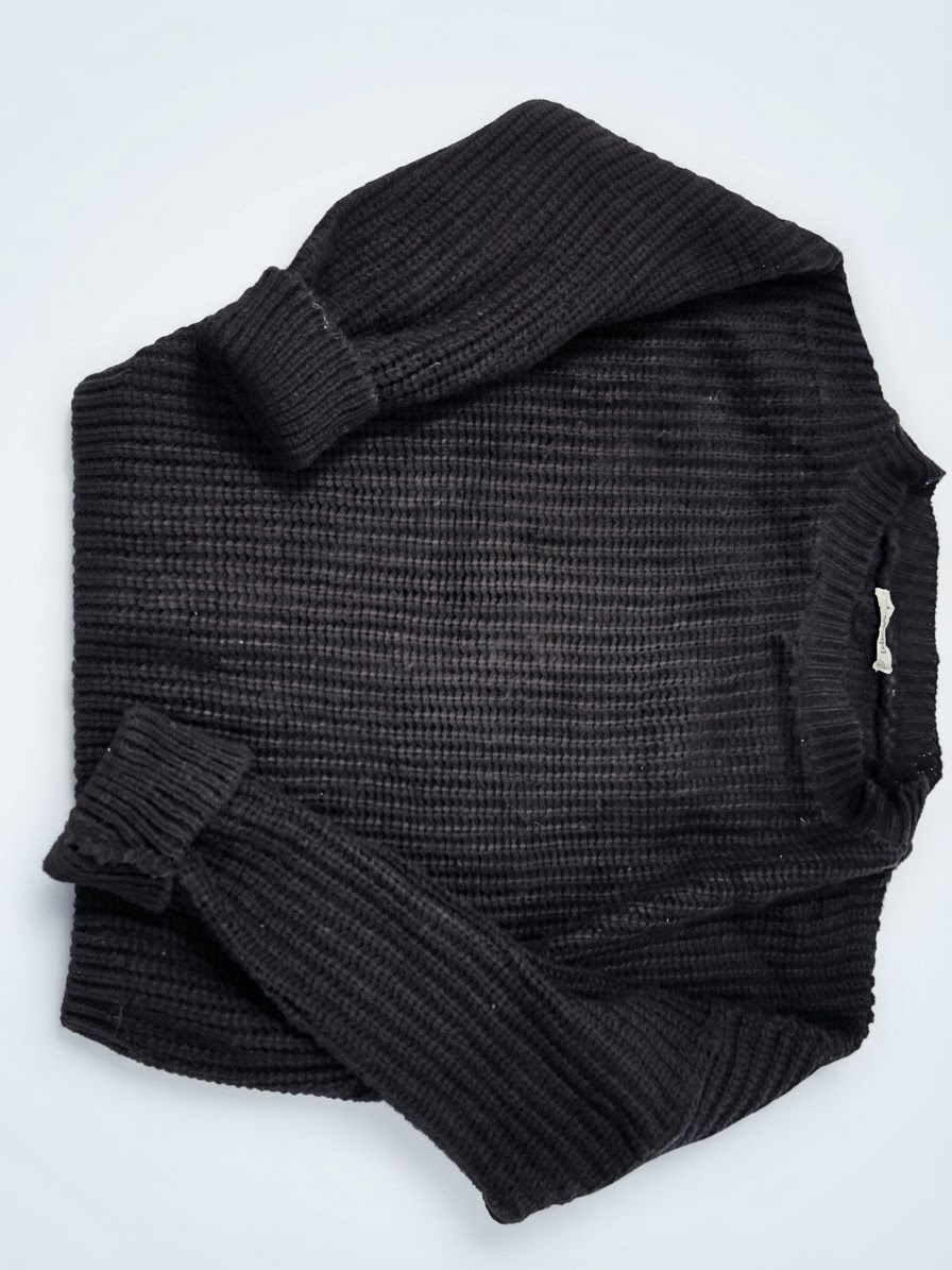 Pull rn laine couleur maron chocolat 
