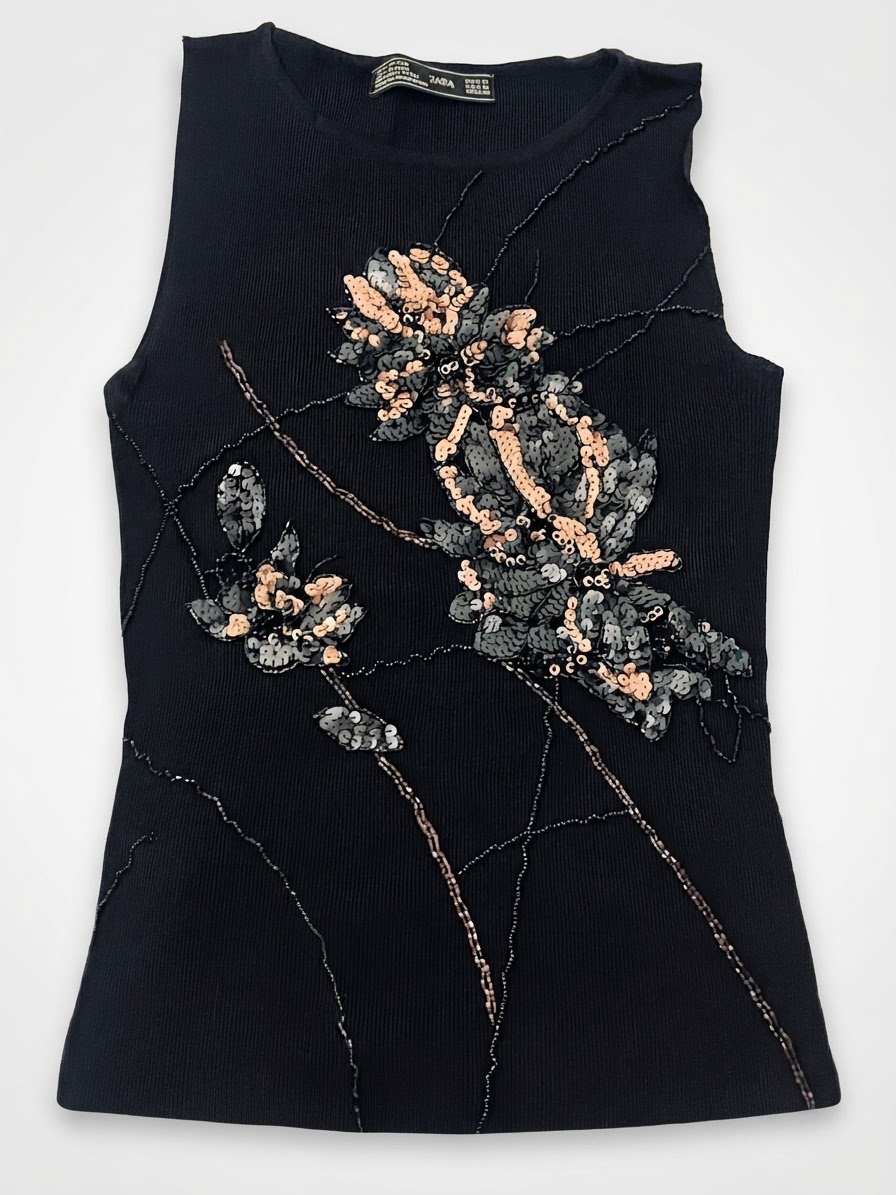 Debardeur zara a sequins 