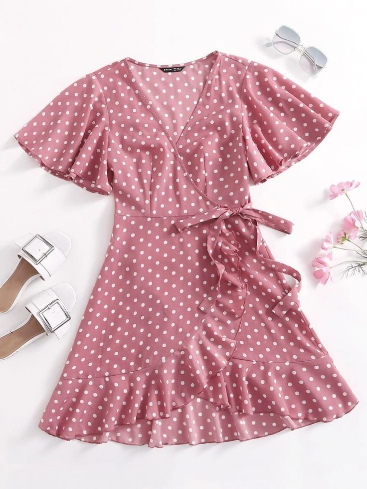  robe portefeuille SHEIN
