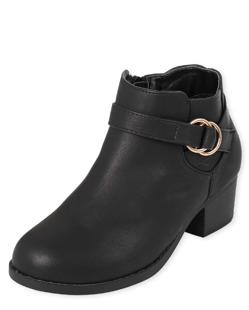 The Children's Place Girls Heel Buckle Booties |