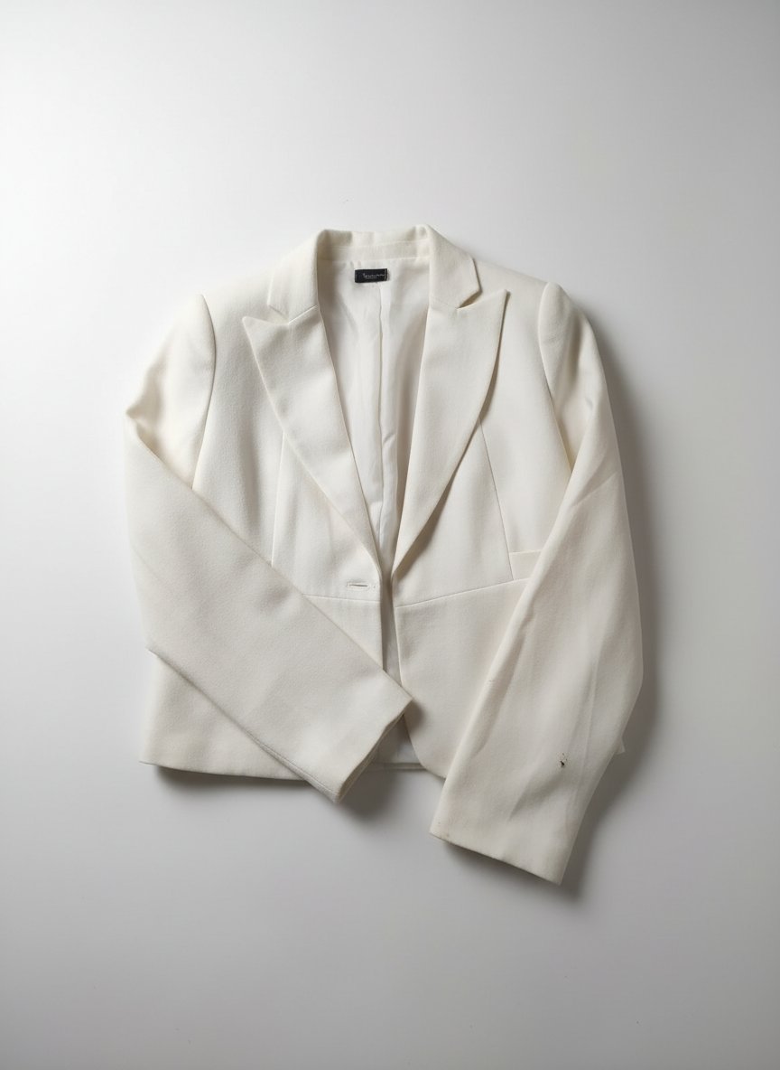 Un blazer blanc pour femme, idéal pour composer des tenues chic ou décontractées. 