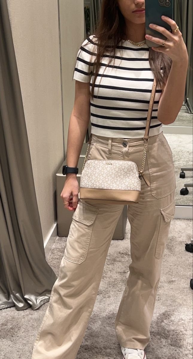 Pantalon cargo large 