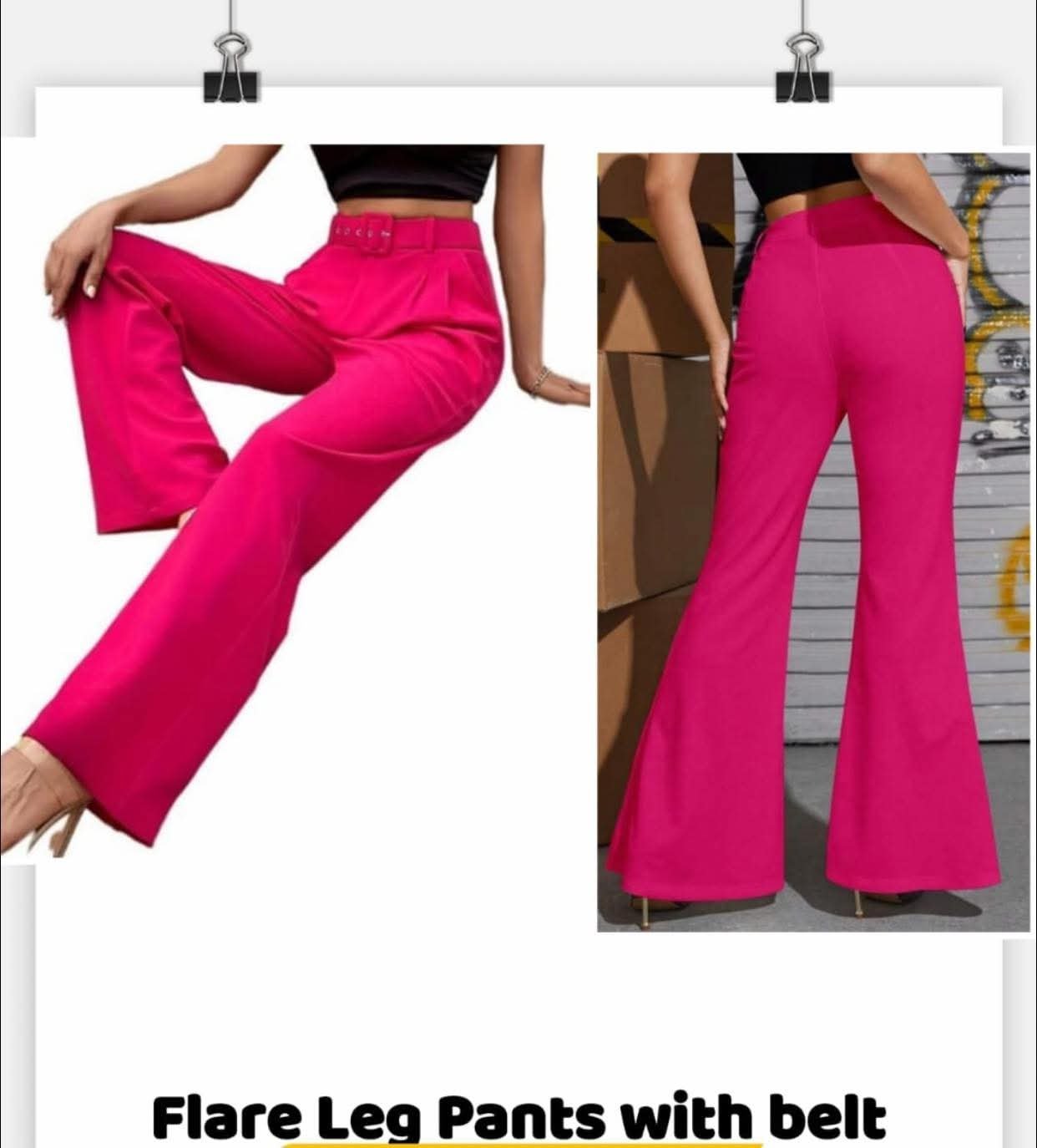 Pantalon avec ceinture 
