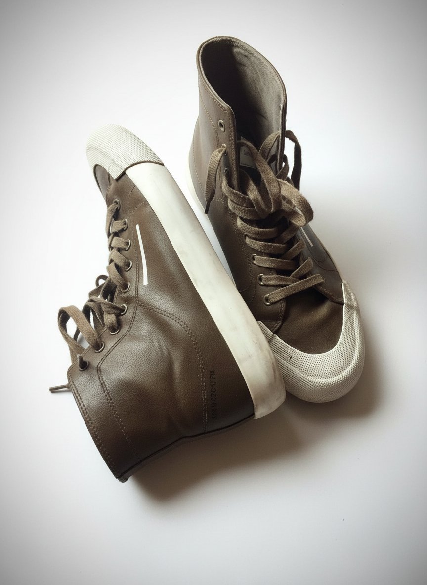 Basket pull and bear vert militaire 