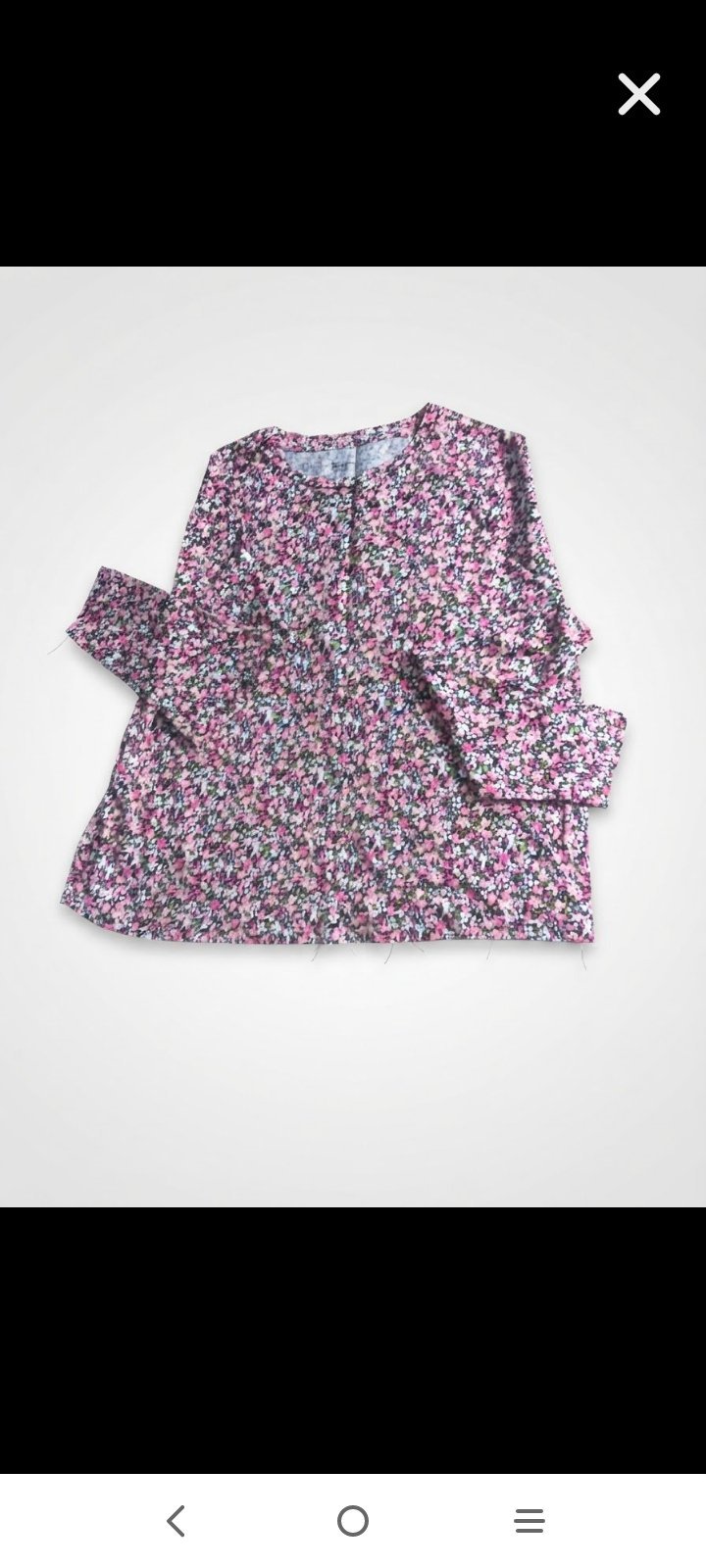 Pull fluide à motif fleuri 