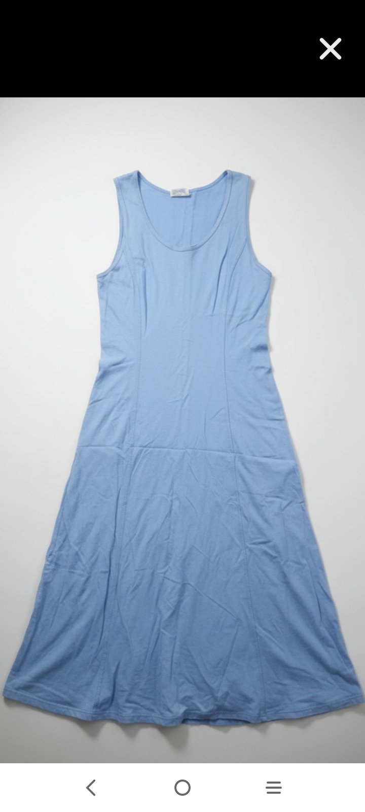 Robe longue, bleu ciel, taille 40 medium 