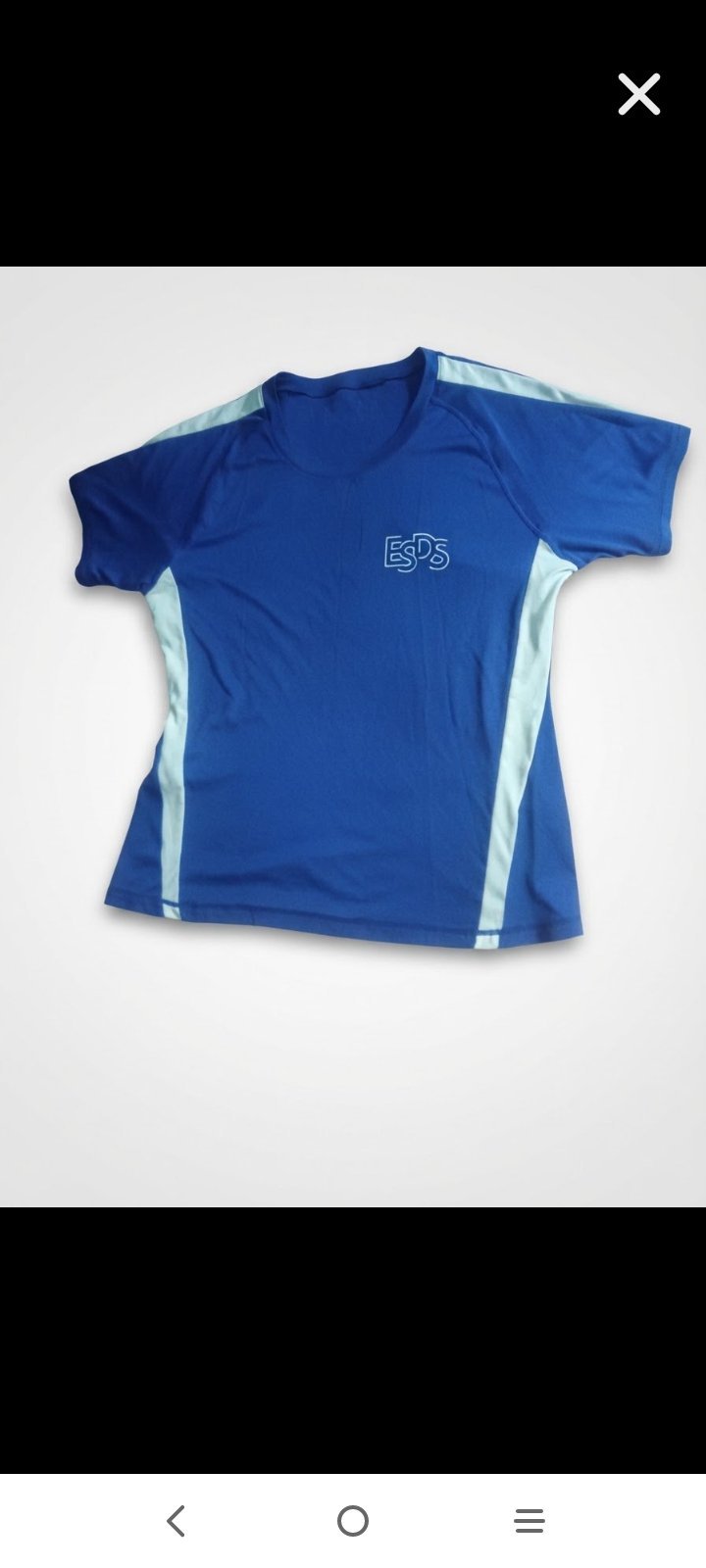 T-shirt de sport bleu ESDS