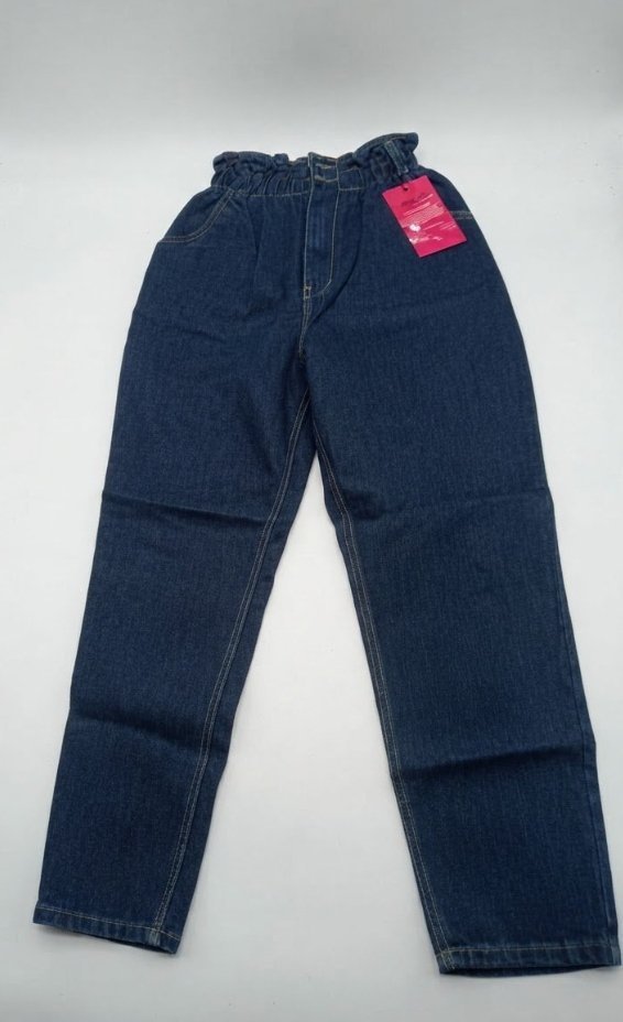 Pantalon jean boyfriend bleu foncé 