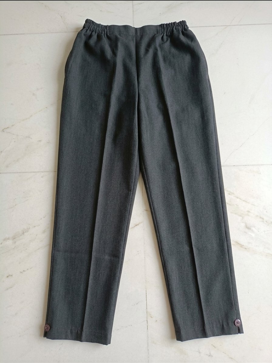 Pantalon classique droit gris anthracite 