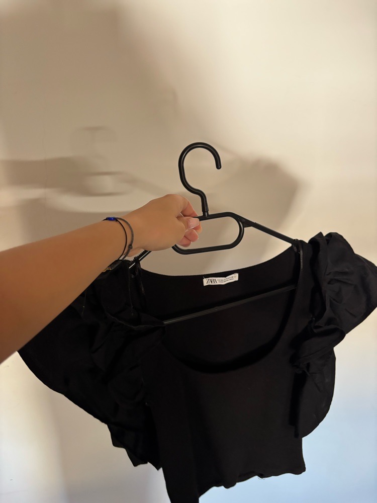 Crop top noir