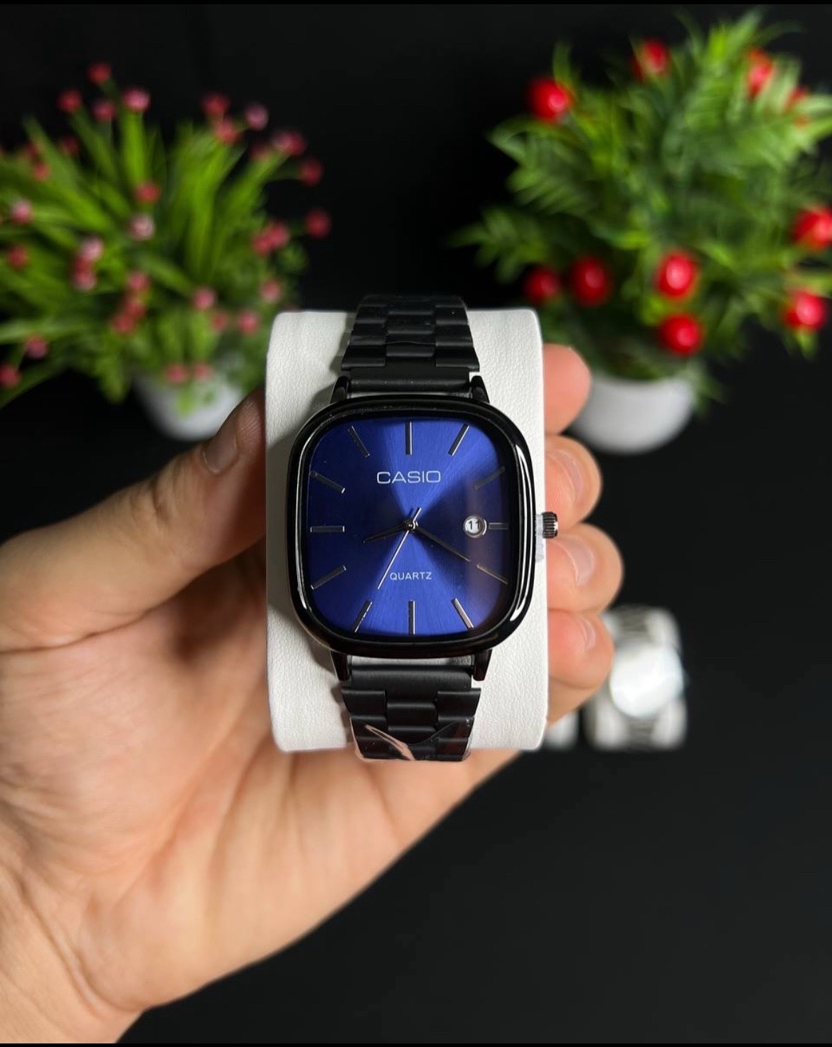 Casio noir bleu Homme