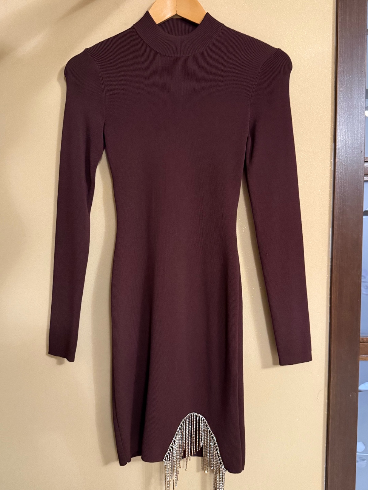 Robe BERSHKA marron avec du bling  ✨