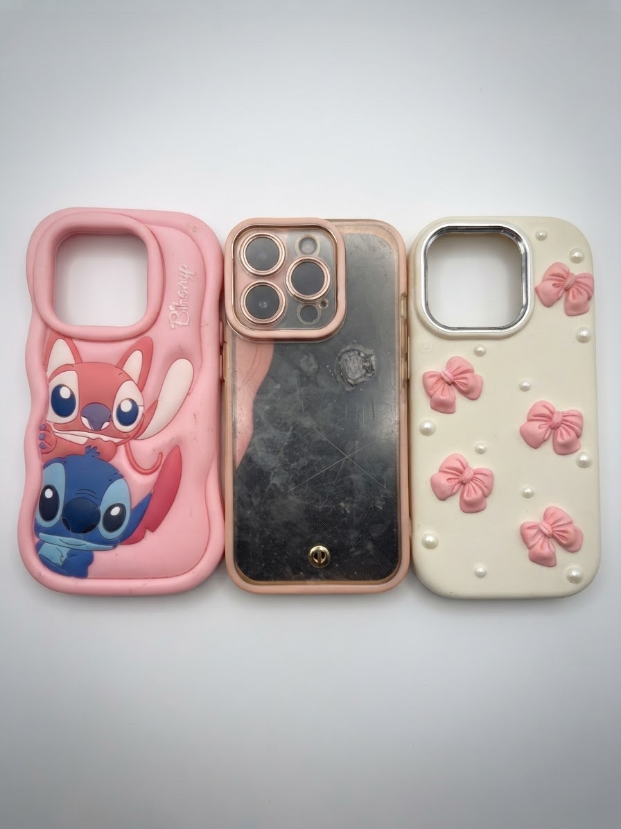 3 coque iphone 15 pro bon etat