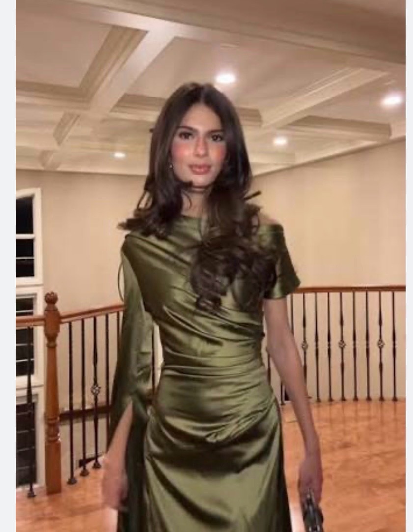 Robe verte ZARA