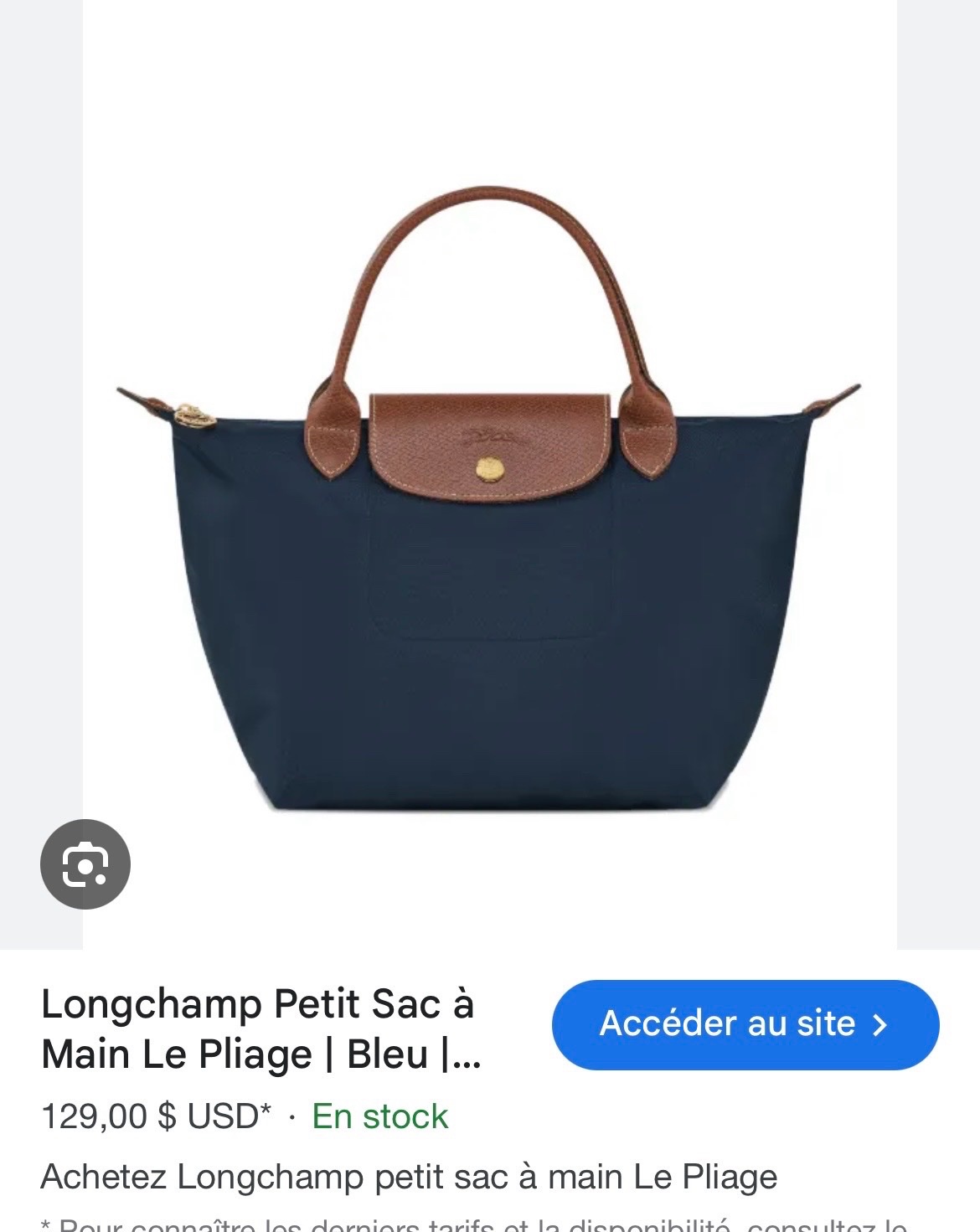 Sac longchamp authentique