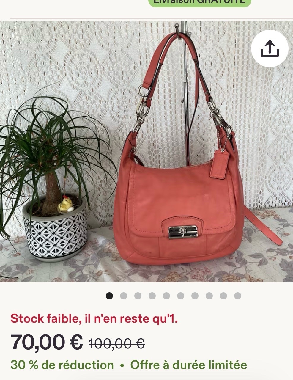 Sac coach authentique