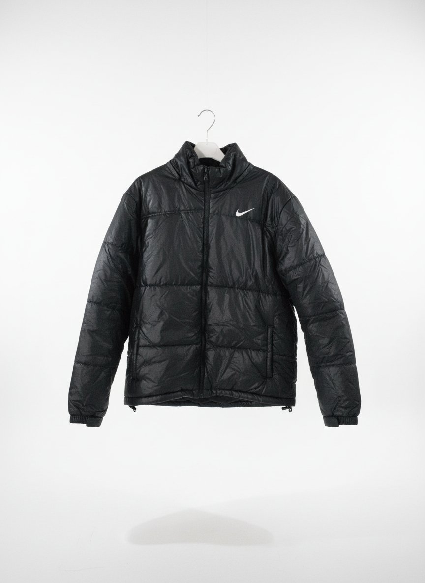 Manteau noir avec le logo Nike 
