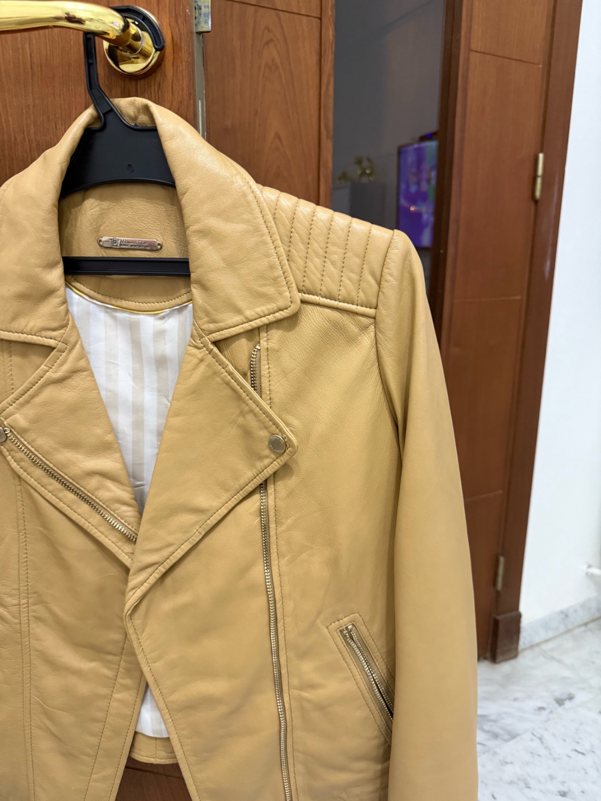 Veste cuir Massimo Dutti