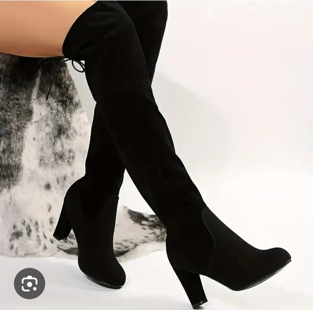 Des cuissardes daim noir pointure 37