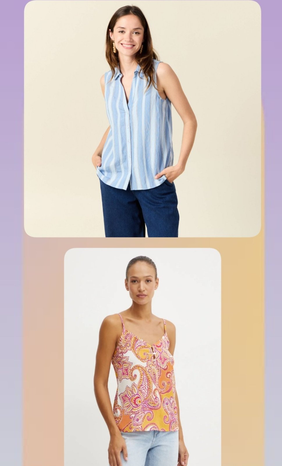 Un lot de deux top morgan et bonobo taille XS