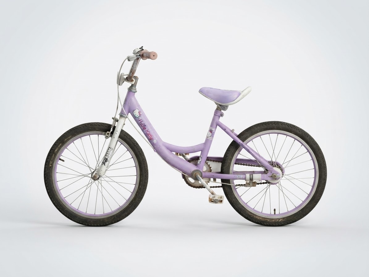 Vélo rose pour enfant