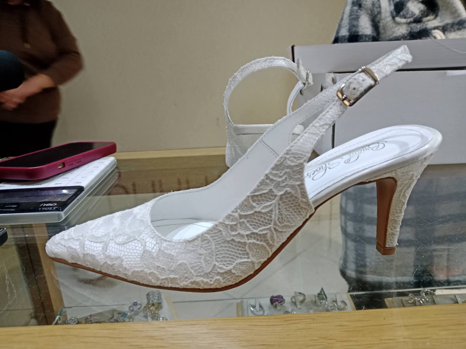 Escarpins à talon bridal shoes