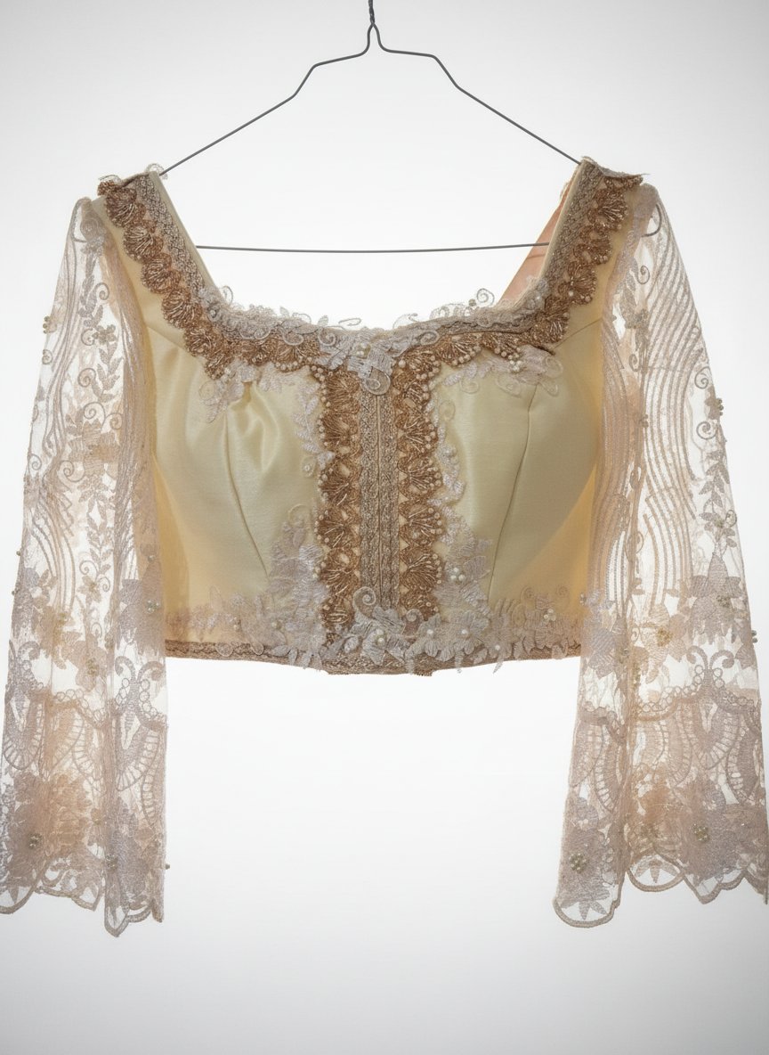 Ensemble traditionnelle beige doré taille M/L