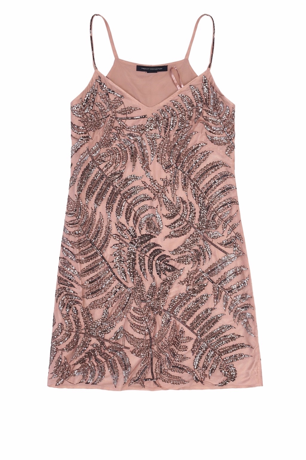 Robe nude brodée