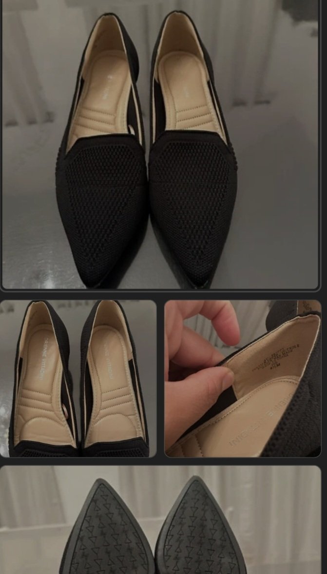 Cette chaussure est le modèle Skippy Pump d'Adrienne Vittadini, un escarpin décontracté et élégant pour femme conçu pour le confort au quotidien