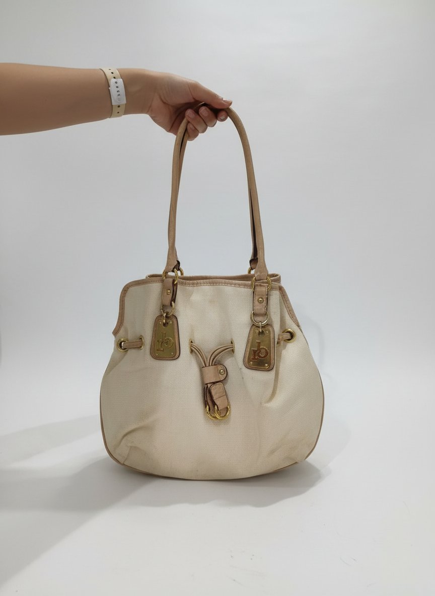 Sac à main Roccobarocco original style vintage italien Couleur beige crème💠
