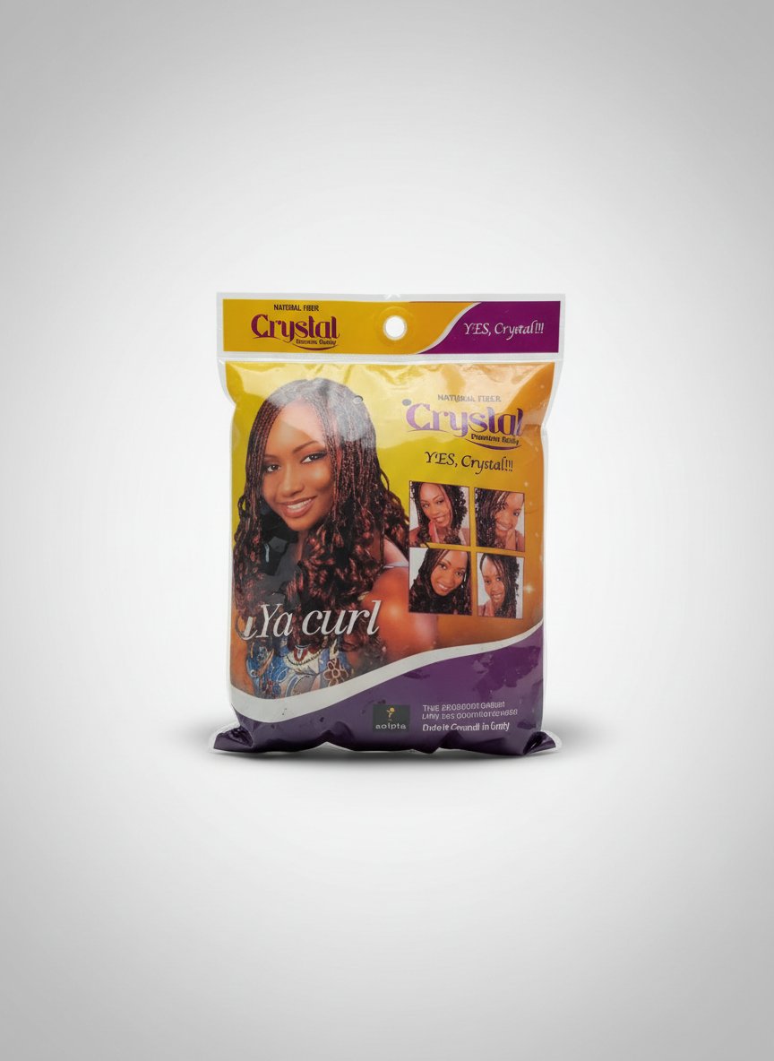 Ce produit correspond à un paquet de mèches d'extensions capillaires de la marque Crystal Premium Quality (fabriqué par le groupe Solpia) : Fibres naturelles / synthétiques haute qualité ("Natural Fiber") imitant l'aspect et la texture du cheveu humain.