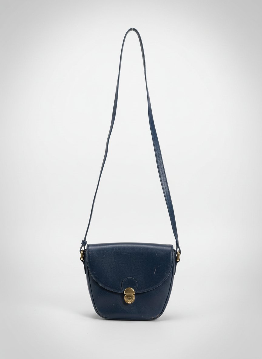 Picard German Black Leather Adj Crossbody 7.5x6.5✨️