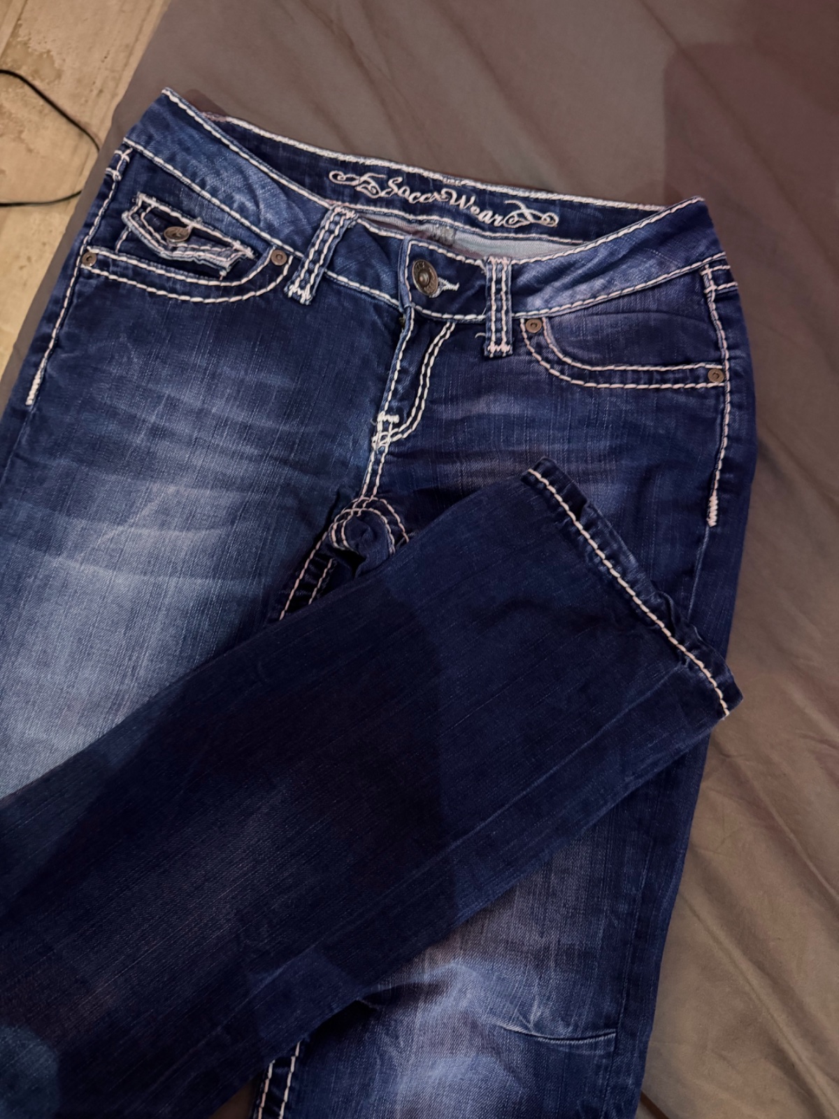 Soccx low rise jeans