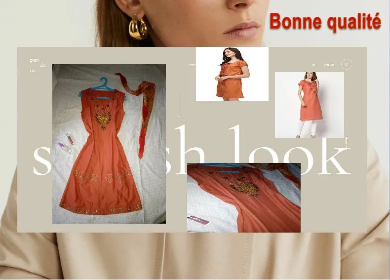 jolie robe traditionnelle et moderne au même temps 