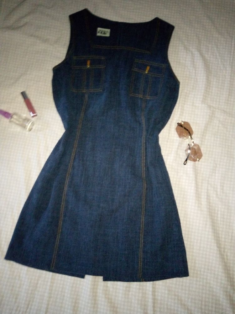 robe sport chic bleu jean 